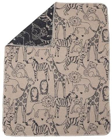 David Fussenegger [W0724] Babydecke Safari Natur, 90x70 cm