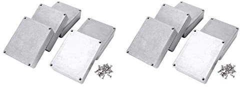 QUR 10 Stücke Gitarren Effekt Pedal Aluminium Stomp Box Gehäuse für DIY Gitarren Pedal Kit 1590BB