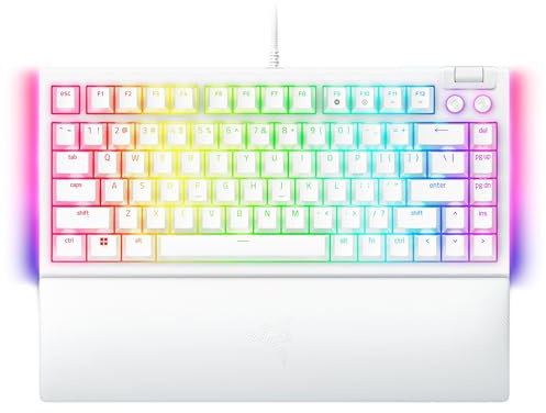 Razer BlackWidow V4 Tastatur 75% Hintergrundbeleuchtung USB-C USA Tastenschalter: Mechanical weiß