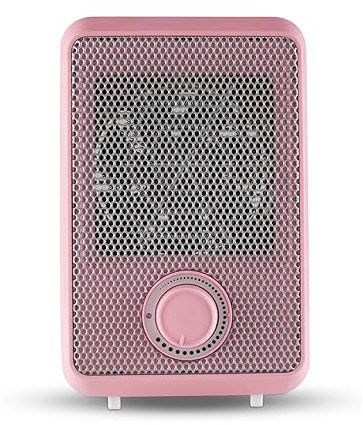 Tower T675001P 600W Fan Heater with 3 Second Heating Technology, Adjustable Thermostat, Overheat Protection, Pink
