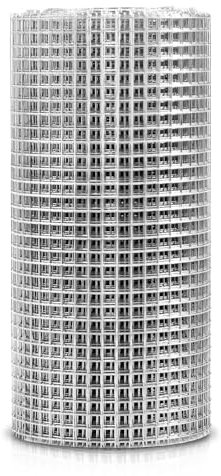 Jordbrux Galvanized Wire Mesh - 200mm x 6m Rodent Proofing Wire Metal Mesh, Welded Rat Mesh to Stop Rodent Animals, Mice & Mouse Access, for Filling In Gaps Around The Home & Garden