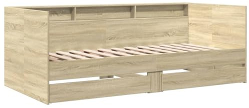 vidaXL Tagesbett mit Schubladen ohne Matratze Sonoma-Eiche 100x200 cm