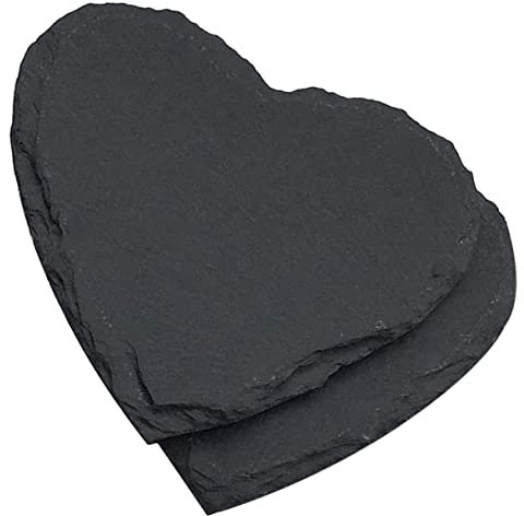 Garneck Placa De Pizarra Personalizada De Corazón 2 Platos para Ensalada y Postres