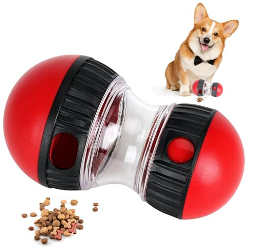 FIHODONE Dog Treat Toy, Dog Treat Dispenser, Durable Toys for Boredom, Enrichment Toy Stimulation, Moving Interactive Pets Toys, for Small Medium Large Breed Pets