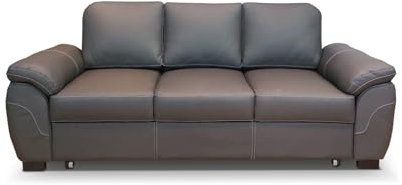 Quattro Meble 3 er Echtleder Sofa Oxford FS mit Schlaffunktion
