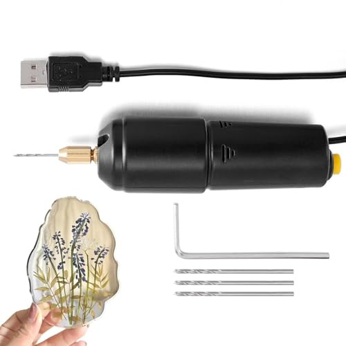 Trapano a mano per la produzione di gioielli, trapano elettrico a mano - Trapano elettrico,Trapano elettrico a mano, strumento di resina per trapano a mano multiuso, trapano a mano USB per l'