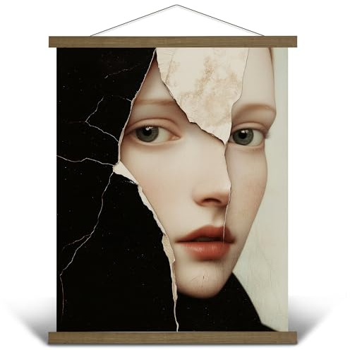 PANORAHMA BILDERRAHMEN Posterleiste 70cm / Posterschiene aus Massiv-Holz/Magnetischer Posterhalter für alle Größen/Einfache Posteraufhängung & unkompliziertes Wechseln/Natur