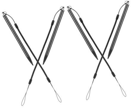 POPETPOP 4pcs Touch Screen Stylus Pen for Laptop and Pos Precision Navigation Spring Lanyard Scratch Writing Not for Capacitive Screens