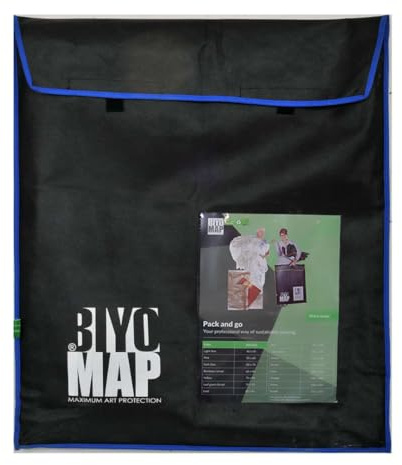 Biyomap Malerei Transporthülle – Nachhaltiger Kunstschutz – Für Transport & Lagerung – Wiederverwendbar, Wasserabweisend, Atmungsaktive Funktion, Umweltfreundlich, Polypropylen, Lila, 60x70 cm