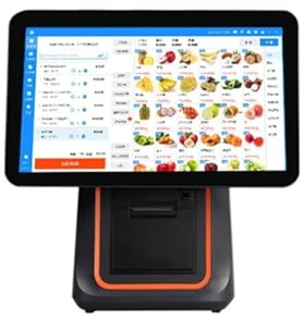 Registrierkasse. 15,6 Integrierte Touchscreen-Kasse Mit Druck- Und Fensterfunktionen .POS-Maschine(Single screen dark blue)