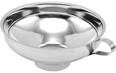 ARTSEWPLY Embudo de Cocina de Boca Ancha de Acero Inoxidable Resistente y Fácil de Limpiar para Líquidos y Mermeladas con Mango Ergonómico para Envasado Doméstico