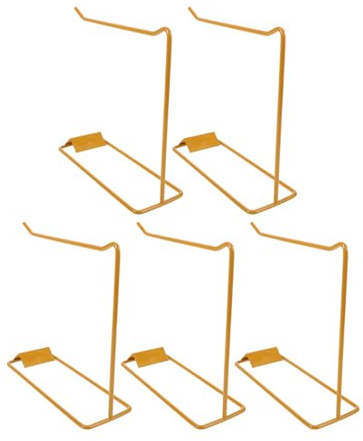 Présentoir de Gel pour Nail Art 5 Pièces en Fer Doré | Organisation des Échantillons, Assemblage Simple, Entretien Facile, Gain de Place, Usage Salon Professionnel