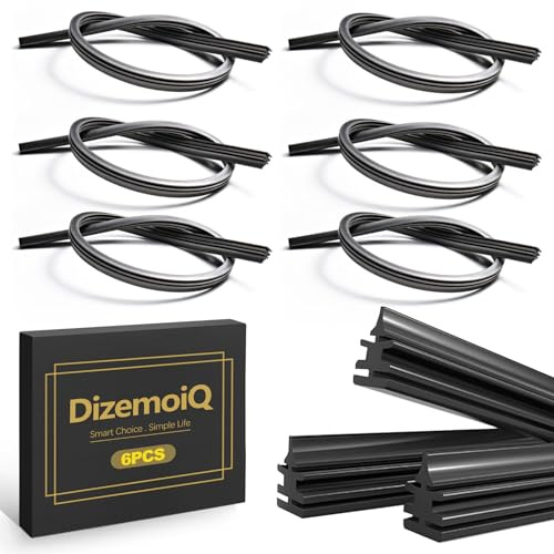 DizemoiQ 6 unidades de goma limpiaparabrisas, por metros, 800 mm, universal, para cortar para una visión sin rayas, goma de repuesto para limpiaparabrisas apto para coches y coches