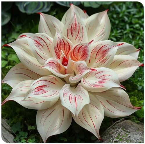 Mehrjährige Blumenzwiebel ist winterhart -Luftreinigung - Hosta pflanze, Mysteriöse magische Glühbirne, 2 years, Winterhart pflanzen,- 4 Pflanzen Hosta Rhizom-A