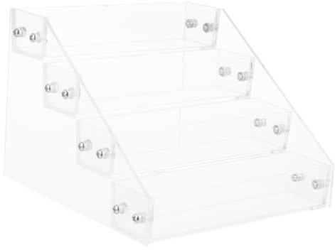 TOYANDONA Présentoir Acrylique Transparent à 4 Étages pour Vernis à Ongles, Organiseur de Manucure Pratique, Rangement Accessoires Nail Art, Support Maquillage Solide et Réutilisable