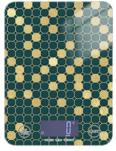 Bilancia da cucina a nido d'ape con api blu navy impermeabile piccola 5 kg/5 g (scenario) bilancia da cucina con 4 unità per arrostire báscula para pesar comida