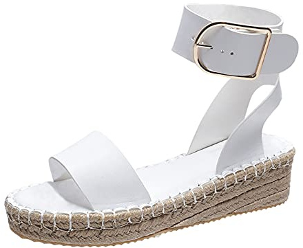 Sandalias Plataforma Mujer Sandalias Mujer Cuña Casual Espeso Ocio de Fashion Cuñas para Mujeres Zapatos Breathable Mujeres deporte Espadrille Pies Anchos Zapatos Ortopedicas Con Dedos Descubiertos