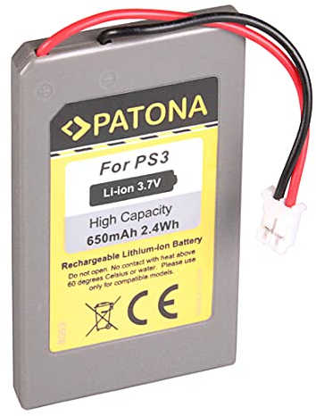 PATONA Batteria ricambio per Sony LIP1359 LIP1859 LIP1472 Batterie | 3,7V 650mAh Li-Ion | Compatibile con Sony Sony Playstation 3 CECHZC2E Sixaxis Controller Sony PS3 Wireless Controller