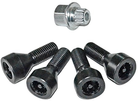 36136786419 Dadi dei bulloni delle ruote di sicurezza di bloccaggio per E46 E87 E90 E60 116i 118d # 36131180882 36136764057