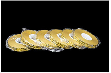 Label Metrics ATG Tape 12mm x 33 Metres. Double sided Clear Adhesive Tape. Ideal for crafting. (6)
