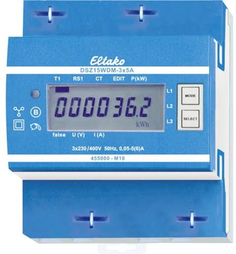 Eltako DSZ15WDM-3x5A MID Drehstromzaehler mit Wandleranschluss digital 5A 1St.