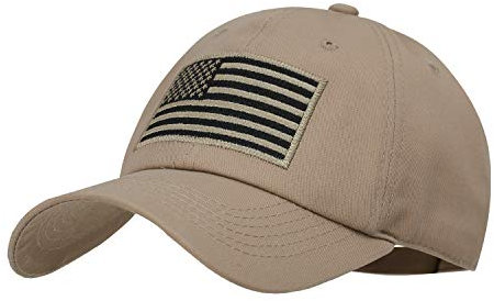 IIN American Flag Baseball Cap for Men Women Low Profile USA Army Tactical Operator Military Plain Dad Hat
