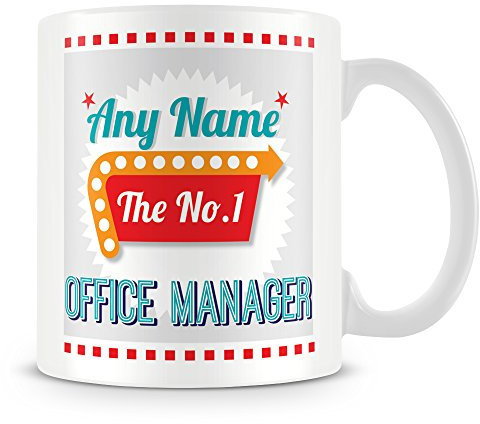 YINGD Taza con el nombre personalizable con el nombre del número 1, color verde