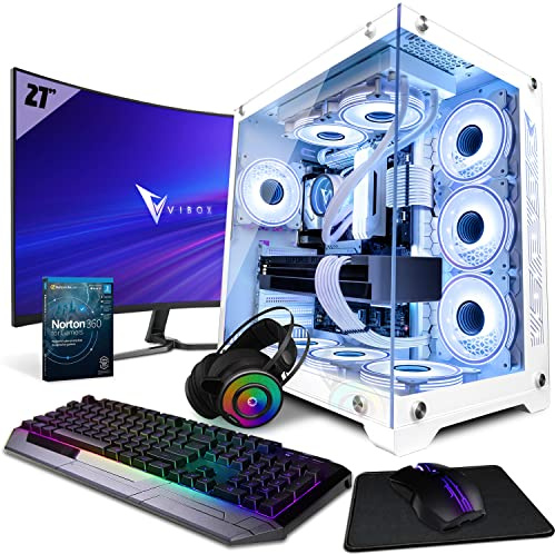 Vibox SG-VIII-214 Gaming PC Bundle • Intel Core i9 12900KF 5.2GHz • Nvidia RTX 5090 32GB • 32GB RAM • 2TB NVMe SSD • Windows 11 • 27 Monitor • WiFi