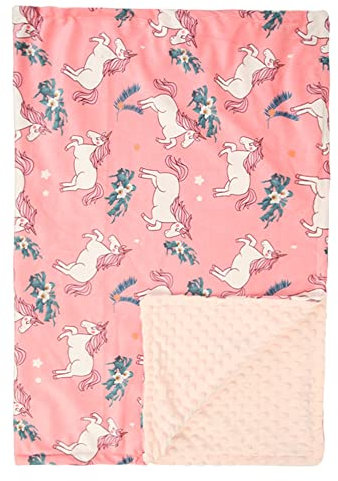 Coperta per bambini in cotone biologico, 75 x 100 cm, coperta per gattonare, coperta per bambini, in pile polare, coperta per passeggini, coperta per bambini e bambine