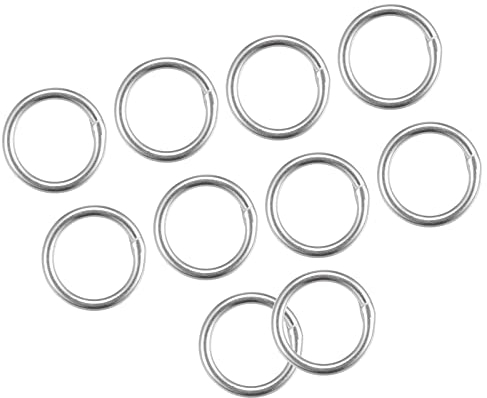 METALLIXITY 10Stk 316 Edelstahl O Ringe (25x4mm) Geschweißte Rund Ring - für Seile Hängeobjekte