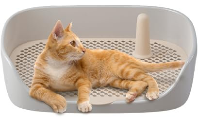Lambo Hundetöpfchentablett, Hundeklo Hundetoilette, Hund Töpfchen Zaun, Hundetoilette Welpen Hund Töpfchen Tablett, Welpen Pad Halter Mit Abnehmbarem Pfosten Für Hunde Und Katzen