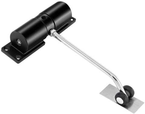TüRschließEr Automatischer Frühlings-Holztürschließer aus Stahl, einstellbare Geschwindigkeit, leises, langsames Tor, das for 20 kg Brandschutztür-Rücklaufpuffer schließt Automatischer TüRschließEr (