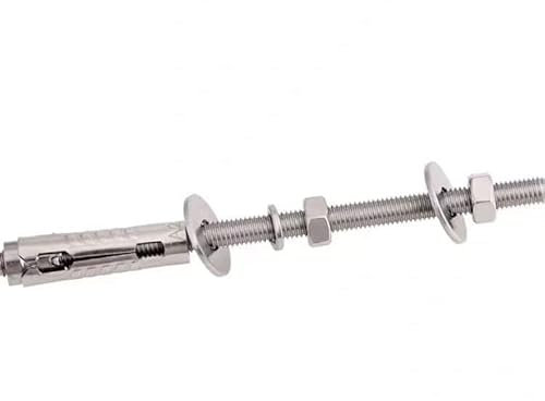 1 STK, Mauerwerksschrauben for Ziegelwände, selbstschneidende Schrauben, Hochleistungsankerbolzen, superlanges Gewinde, Spreizhülse, Ankerbolzen, Befestigungsanker, M8-Keil, Betonwandankerbolzen, verz