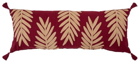 Atmosphera - Coussin brodé Yucatan Violet 30x80cm