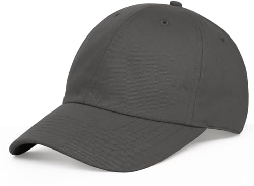 Artexia - Cappellino con Visiera 100% Cotone - Unisex - Cappellino Uomo con Visiera - Corona Morbida e Flessibile - Cappello Donna Estivo (IT, Testo, Taglia Unica, Grigio)