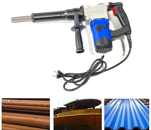 Pistola desoxidante eléctrica con agujas, raspador de agujas eléctrico de mano, limpiador de escoria de soldadura, raspador de agujas con empuñadura de pistola, herramienta para eliminar óxido,110V