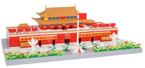 LULUFUN Set di mattoni da costruzione, set di mattoni da costruzione, set di mattoncini da costruzione, architettura cinese antica famosa, mini set di giocattoli per bambini e adulti (3000 pezzi)