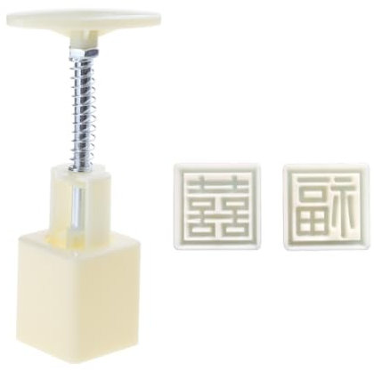 Limtula Mooncake Moulds with Stamps Mung Bean Cake Molds Convenient DIY Mooncake Baking Tools Plastic Material for DIY Mooncake