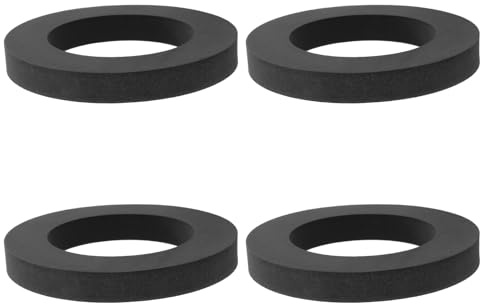 VGOL Rondella Piatta In Schiuma A Ciambella Da 4 Pezzi 92x55x12 Mm Sostituisce La Guarnizione PP0034 Compatibile Con Viva Da 1 1/2 Pollici Per Collegamento A Cassetta E Tazza Per WC A Stretto Contatto