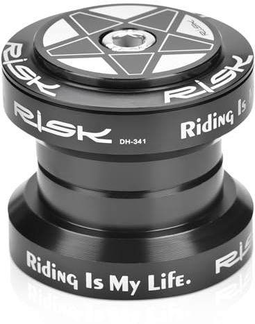 Bike Bearing Headset, Aluminum Alloy Mountain Headsets Bearings Bike Fork Headset 34mm Cycling Headset Replacement for 28.6mm Straight Steerer Fork Bearing