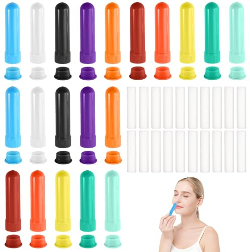 20Pcs Riechstifte Für Ätherische Öle Riechstift Inhalierstift, Gute Hygroskopizität Riechstäbchen, Wiederverwendbar Riechstifte Inhalierstift zum Selber Befüllen, Duftstifte Aromatherapie für Parfüm