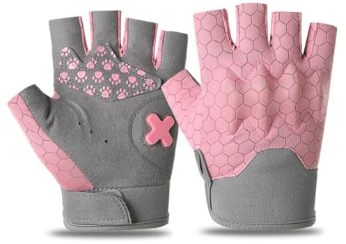 Tcdwla Gants de Sport, Gant Moto Enfant, Mitaine Enfant, pour Garçons et Filles, Antidérapant, Protège la Paume de la Main, Les Cours de Sport, Patinage, Scooter, Sports de Plein Air