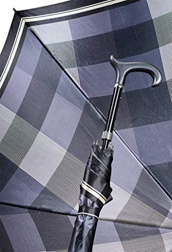 Gastrock Unisex – Erwachsene S1604-2 Regenschirme, Schwarz-Weiß-Blau, One Size