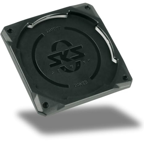 SKS GERMANY UNIVERSAL-Cover-Adapter, selbstklebend für COMPIT-System | Hardcover-Adapter für alle Handy-Hardcover, aus abriebfestem Kunststoff, inkl. selbstklebender 3M-Folie, schwarz