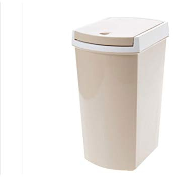 SISWIM Poubelle Corbeille en Plastique rectangulaire Peut Cuisine Salon Salle de Bain créative Poubelle ménage Corbeille à Papier Poubelle à pédale