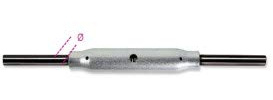 Beta 8008TZN M20 - Tenditori a due tronchi canaula a tubo din 1478 terminali neri, corpo zincato