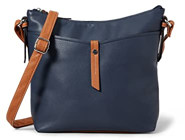 TOM TAILOR Novara Damen Umhängetasche Crossbody Bag Mittelgroß Blau