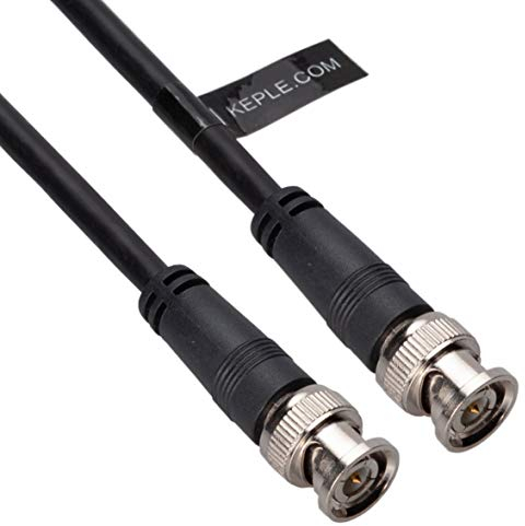 Keple Cavo Coassiale 2m RG 59 75 OHM Videosorveglianza con BNC (Maschio a Maschio) VideoProlunga per TV SDI CCTV Telecamera di Sorveglianza