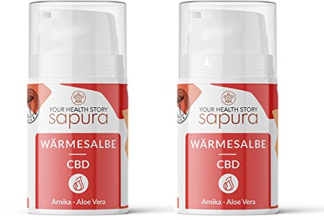 Wärmende CBD Schmerzsalbe mit Arnika + Aloe Vera - Intensiver 3-Fach Komplex - Extra starke Wärmesalbe (2)