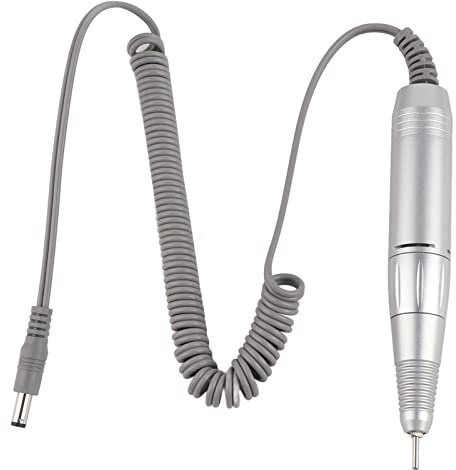 Taladro de Uñas Eléctrico, Mango de Taladro de Uñas, Pieza de Mano para Máquina de Pedicura de Manicura, Pieza de Mano Eléctrica, Herramienta de Arte de Uñas Profesional E File, Máquina de Pulido